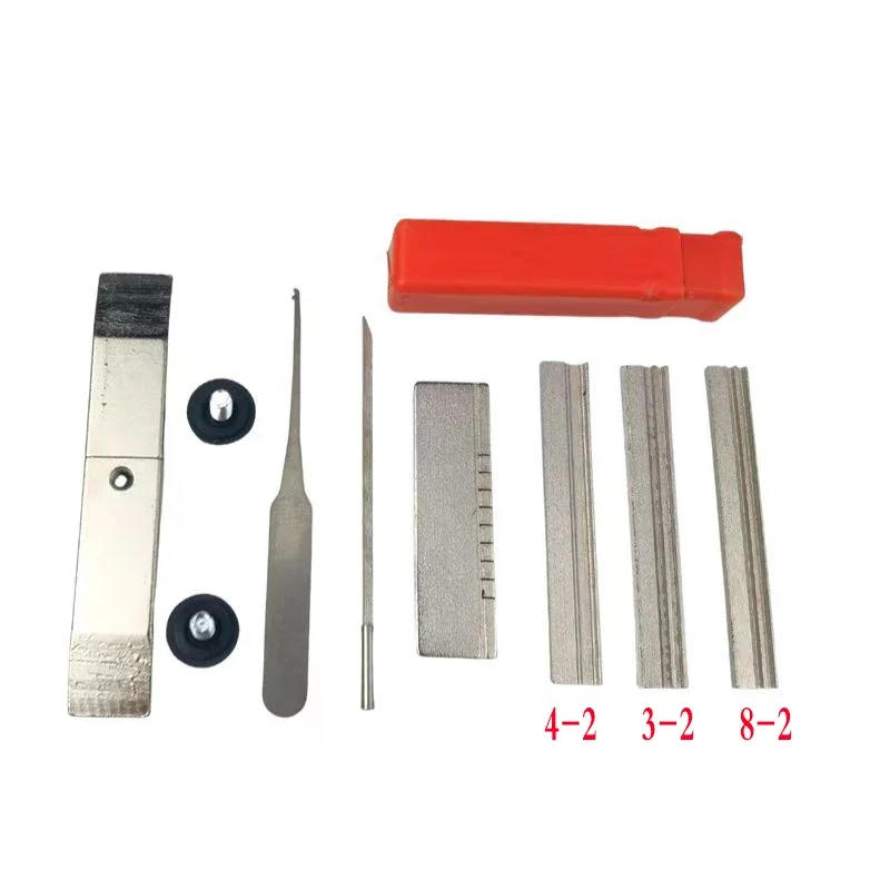 Description Picture 3 of item1 Set AB Three-Head Tin Foil Tools Full Set Locksmith Tool Supplies Repair Accessories Kit Good quality