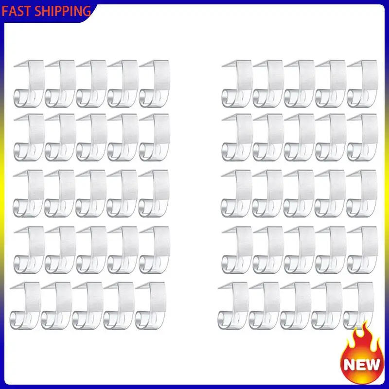 Description Picture 2 of itemHot Trend-50 Pieces Table Skirting Clips Plastic Tablecloth Clips With Hook And Loop For Meeting Party Indoor Outdoor Events