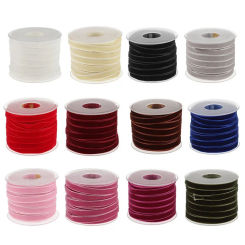6mm-38mm 5yards Velvet Ribbon Handmade Wedding Party Decoration Ribbon For Gift Wrapping DIY Hair Bows Sewing Crafts