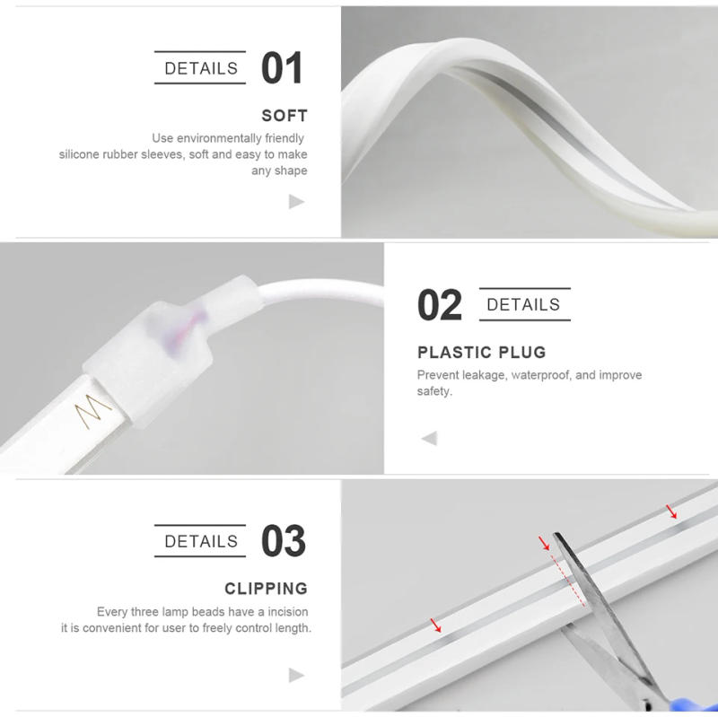 Description Picture 4 of itemTouch Sensor LED Neon Sign Light Strip 5V USB Dimmable Waterproof Silicone Tube Lamp Flexible Bedroom Backlight Decor Lights 