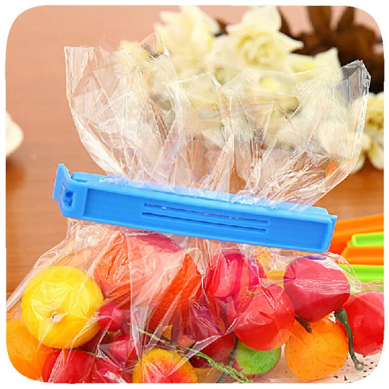 Description Picture 6 of item10/2Pcs Food Sealing Bag Clips Portable Kitchen Snack Storage Sealer Clamp Home Kitchen Storage Tool Plastic Food Bag Close Clip