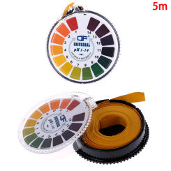 5M Alkaline Acid Indicator Meter Test Paper Roll 0-14 1-14 PH Meters For Water Urine Saliva Soil Litmus Accurate Measuring