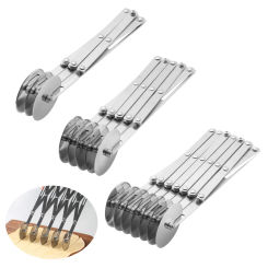 Stainless Steel Dough Divider Cutter, Side Pasta Knife, Adjustable Roller Blade, Pizza Pastry Peeler, Baking Tools, 1, 3, 5, 7 W