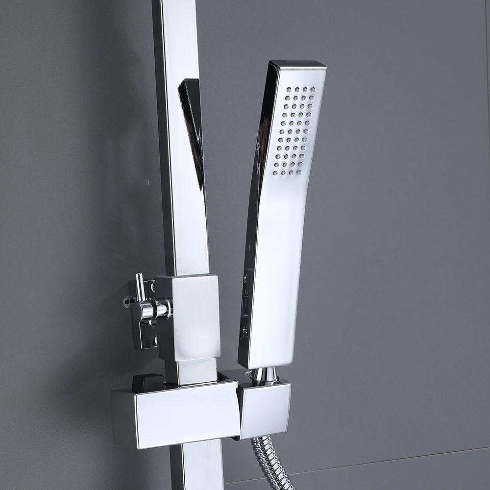 Description Picture 4 of itemShower Faucet Set Rainfall Sliver High Quality All Metal Bathtub  Mixer Tap 4-way With Bidet Stainless Steel