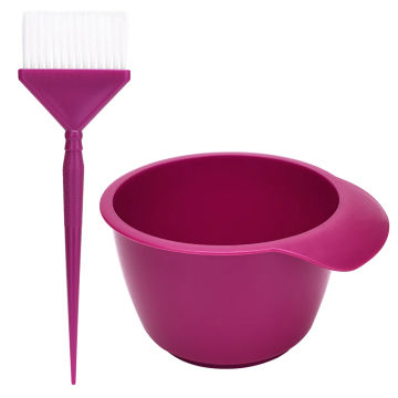2PCS/Set Hair Dye Brush Bowl Salon Hair Color Mixing Dyeing Kit Hair Tint Dying Coloring Applicator Barber Supplies