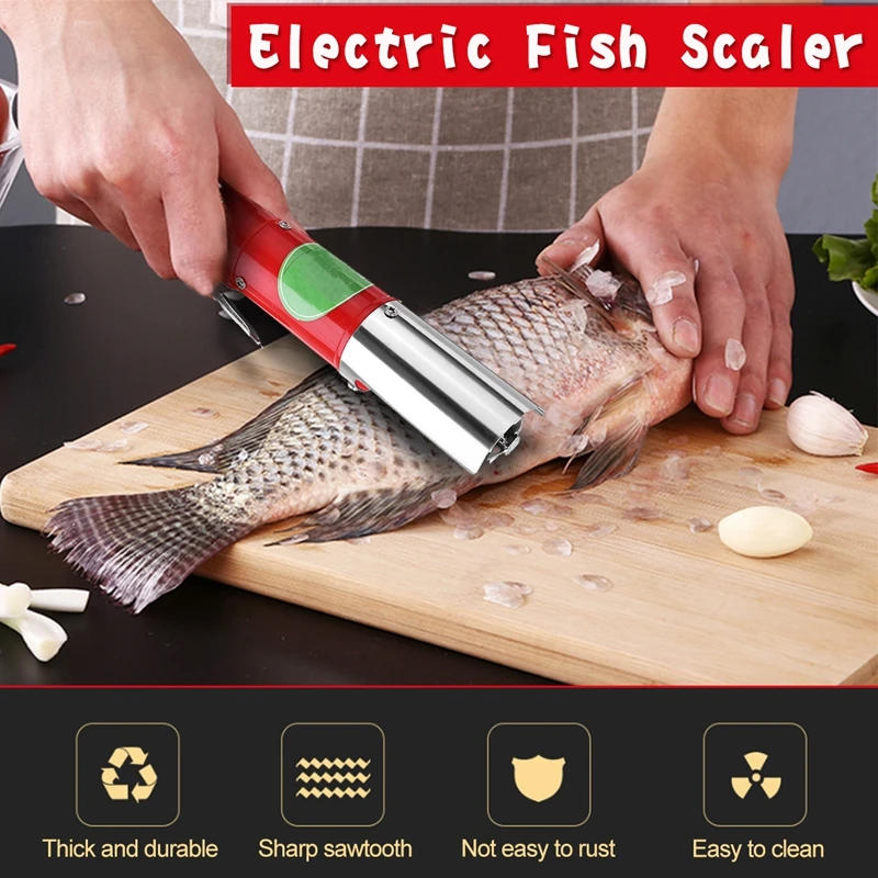 Description Picture 2 of itemCharging Portable Electric Fish Scalers Fish Scale Remover Fish Cleaner Battery Fish Scraper Fish Cleaning Knife Seafood Tools