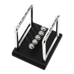 Desk Table Decor Metal Pendulum Ball Newton Ball Newton's Cradle Physics Science Pendulum Steel Balance Ball