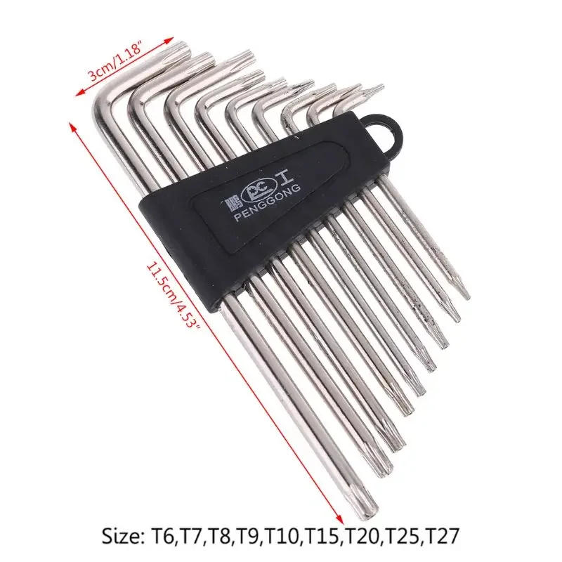 Description Picture 2 of item9 Pcs for Key Wrench Sets Torx L Repair Tool Screwdriver Tool Set Usef