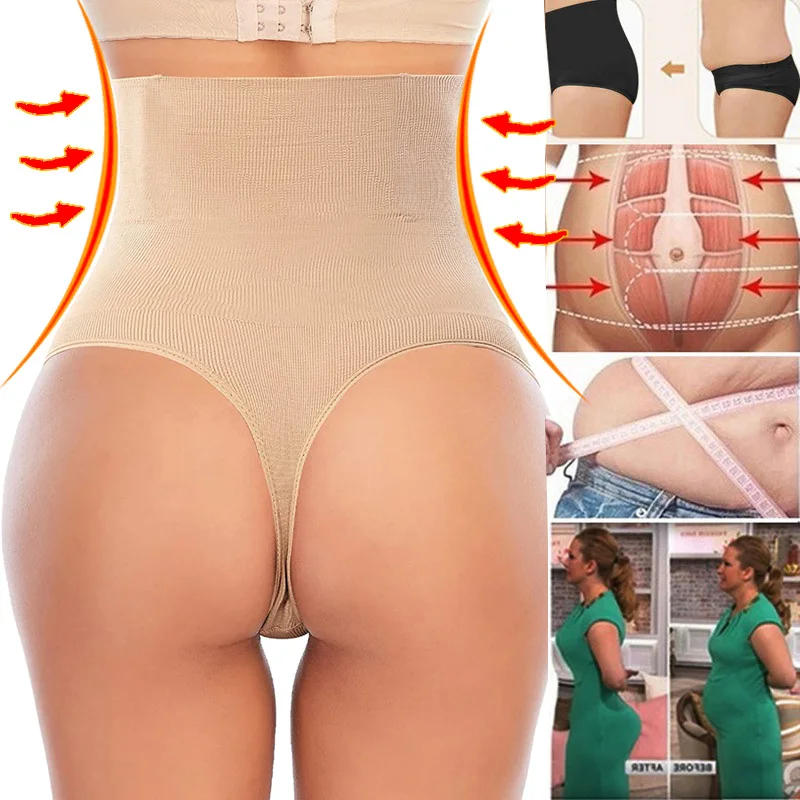 Description Picture 4 of itemWomen Slimming Panties Body Shaper High Waist Thong Belly Control G String Waist Trainer Butt Lifter Panty Hip Shaping Panties