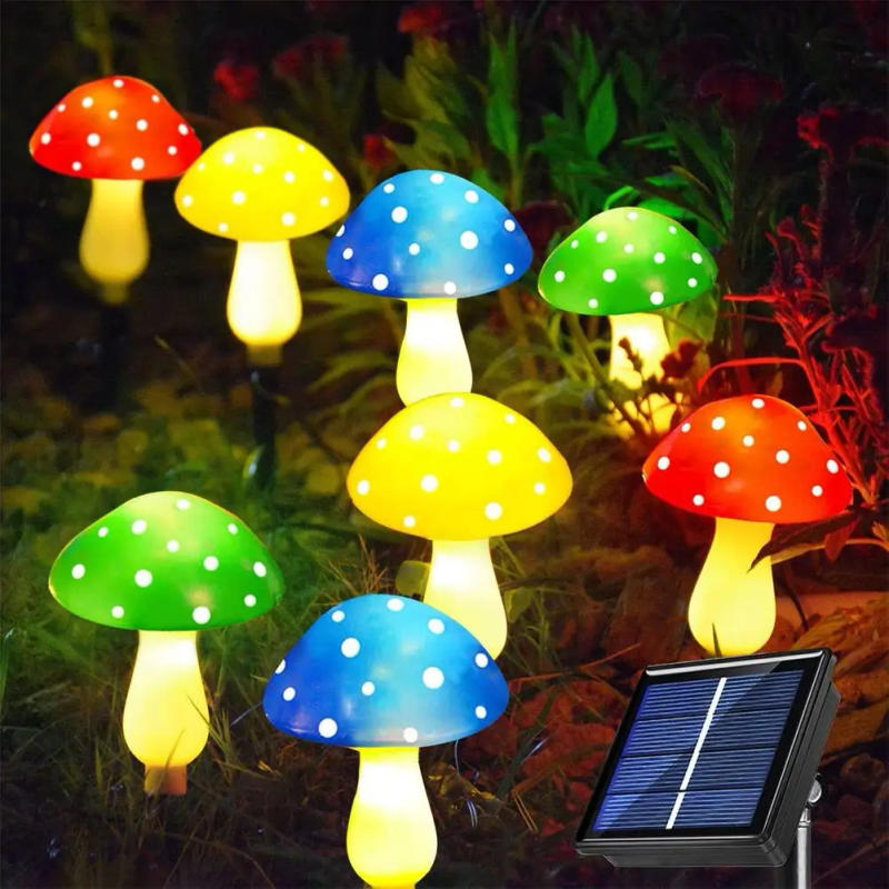 Description Picture 2 of itemLED Outdoor Solar Mushroom Lights With Solar Panel IP65 Waterproof Garden Lights For Yard Patio Garden Pathway Porch Decor
