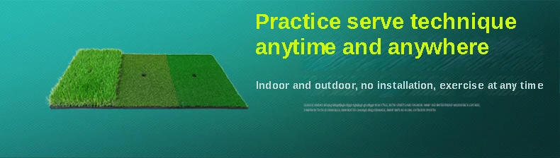 Description Picture 4 of itemPGM Golf Hitting Mat Indoor Outdoor Mini Practice Durable PP Grass Pad Backyard Exercise Golf Training Aids Accessories DJD003