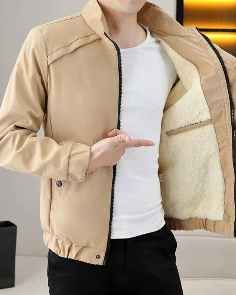 Description Picture 3 of itemMen's Down Jacket Collared Male Padded Coats Elegant Parkas Heavy Padding Casual Cheap Clothes High Quality Quilted Outerwears