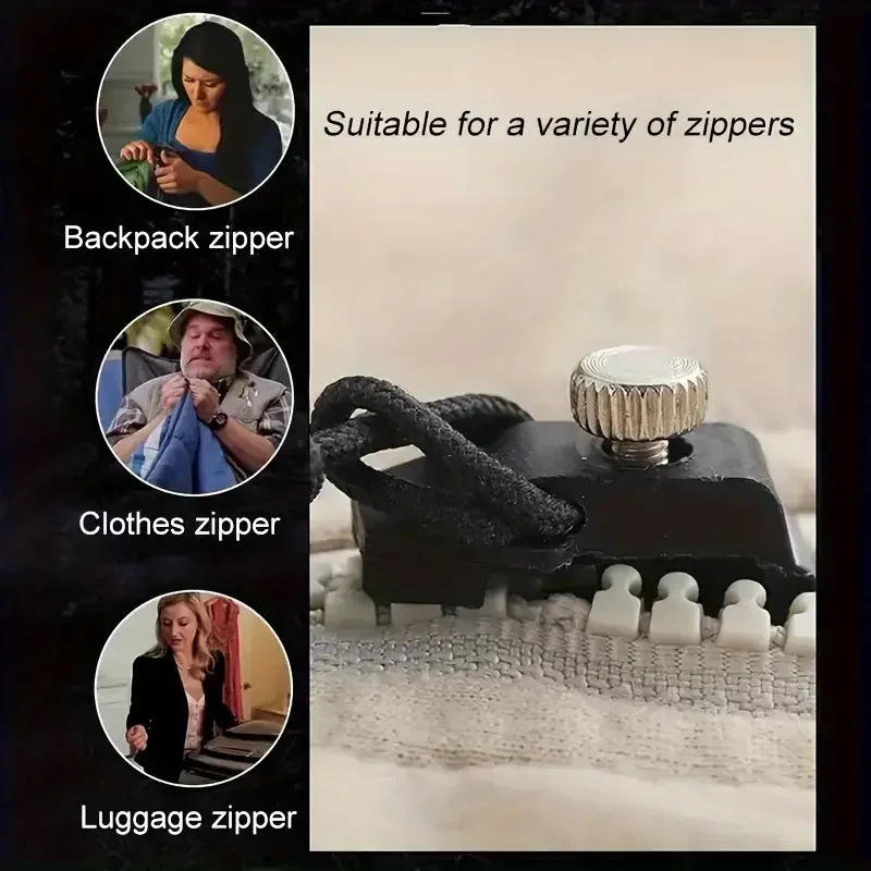 Description Picture 6 of itemUniversal Zipper Repair Kit Quick Instant Detachable Zipper Head Replacement Zipper Slider Pull for Jacket Bags Coat Free Sewing