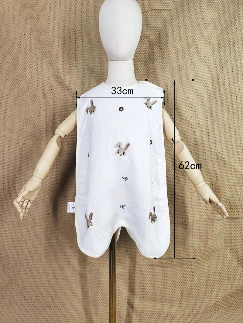 Description Picture 6 of itemBaby gauze sleeping bag spring, summer, autumn thin children's baby four seasons pajamas