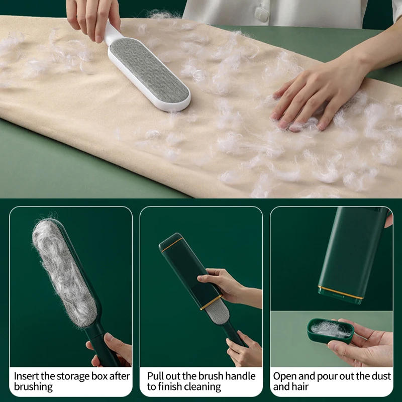 Description Picture 5 of itemLint Remover for Pet Hair, Magic Brush, Double-Sided, Cashmere Clothing Cleaner Roller, Reusable Static Dusting Brushes