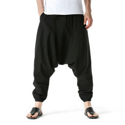 Pantalones bombachos de Hip Hop para hombre, ropa de calle holgada, informal, de Yoga, de tiro caído