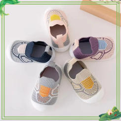 2025 Hot Style Children's New Casual Baby Sneakers Soft-soled Stirrup Toddler Shoes Baby Shoes Easy To Put on And Take Off