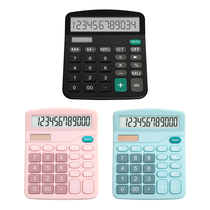 Description Picture 6 of itemNew 12 Digits Electronic Calculator Large Screen Desktop Calculators Home Office School Calculators Financial Accounting Tools