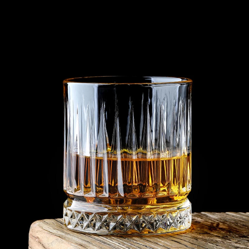 Description Picture 4 of item6pcs Set Diamond Painting Glass Spirits Cup Wine Glass Cup Whiskey Engraved Goblet Home Bar Drinkwares Transparent Wedding Gifts