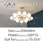 15head white 90cm