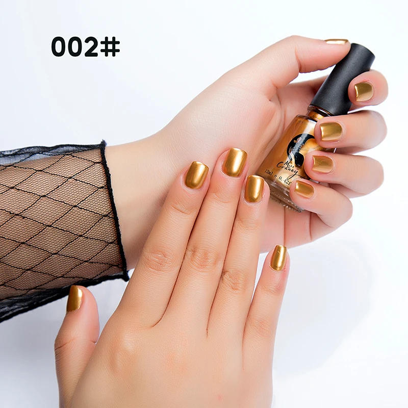 Description Picture 5 of itemMetal Colour Nail Gel Polish Semi Permanent Mirror Gel Varnish Base Top Coat UV Gel Varnish Soak Off Nails Art Glue Nail Polish