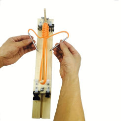 Adjustable Length 550 Paracord bracelet Jig Bracelet Maker Wooden Frame-Paracord Braiding Weaving Craft Tool Kit Wristband Maker