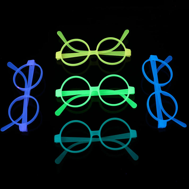 Description Picture 2 of item5Pcs Light Up LED Glasses Colors Glow Glasses Glow in The Dark Birthday Party Supplies Neon Party Favors for Kids Adults