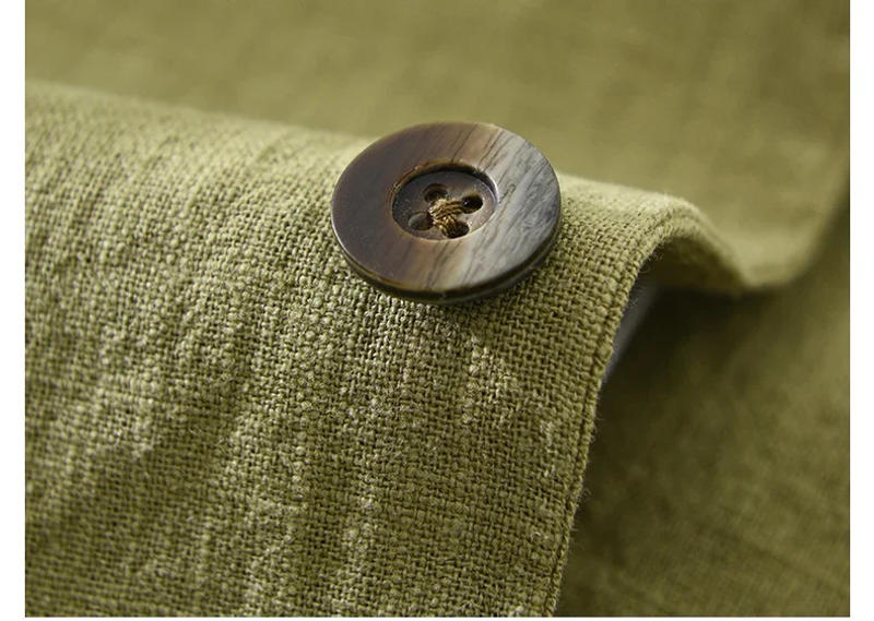 Description Picture 5 of itemNew Cotton Linen Men's Blazer Spring Summer Daily Casual Man Blazers Loose Green Suit Jackets Japanese Retro Youth Male Suit