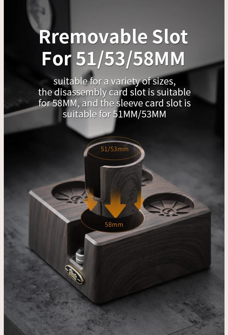 Description Picture 6 of itemCoffee Tamper Station Portafilter Holder Rack 51MM 53MM 58MM Distributor Support Base ABS Adjustable Stand Barista Tamping Tools