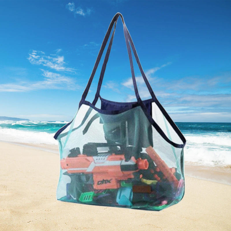 Description Picture 6 of item1PC Outdoor Children's Beach Shell Toys Quick Storage Bag, Sand Digging Tools, Miscellaneous Items Storage Net Bag