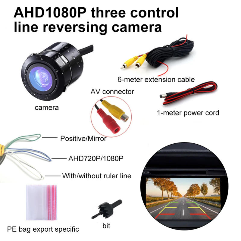 Description Picture 3 of itemCar Rear Reverse Camera Rearview 170 degree Car Infrared Auto Night Vision Vehicle Reverse Camera Universal