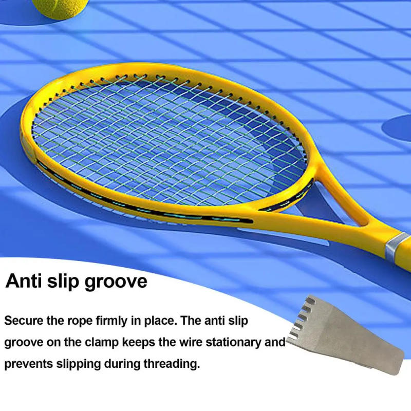 Description Picture 4 of itemTennis Racket Tool Portable Compact Badminton Stringing Clamp Durable Tennis Accessories Stringing Machines & Tools