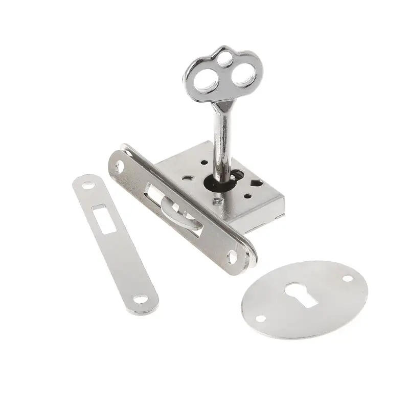 Description Picture 2 of itemVintage Drawer Lock With for Key Antique Small Box Cabinet Door Locks Furniture