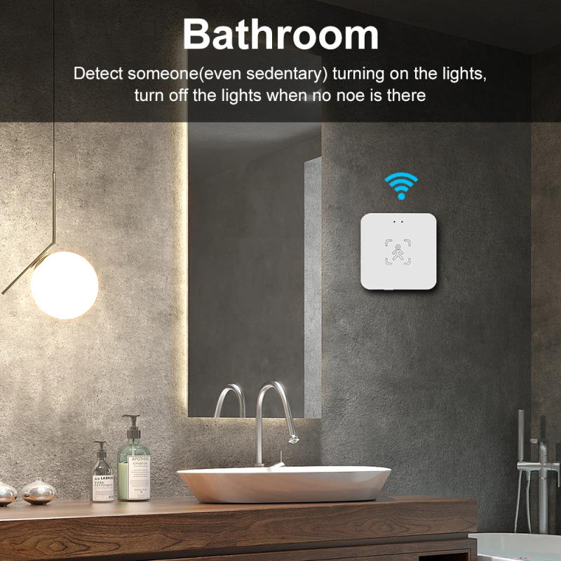 Description Picture 5 of itemWiFi /Zigbee Smart Human Presence Detector Tuya Body PIR Sensor MmWave Radar Microwave Motion Sensor Intensity Detect Luminance