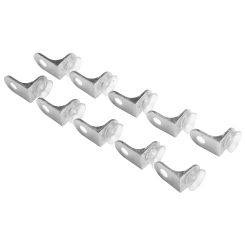 10pcs Partition Support Holder Shelf Corner Brackets Cabinet Wardrobe Partition Support Glass Plate Support Fastener Hardware