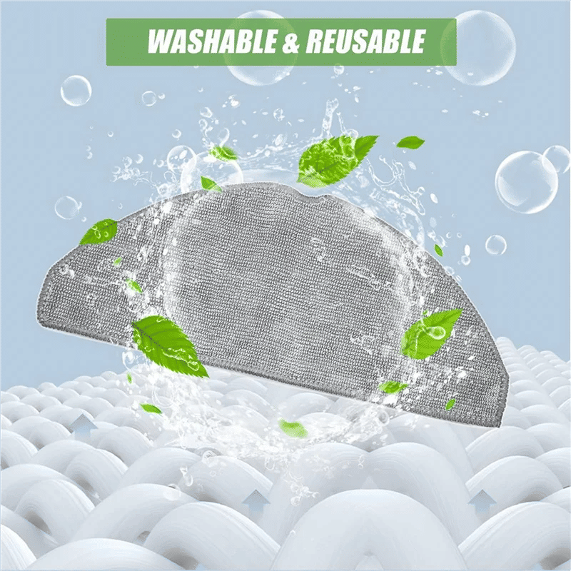 Description Picture 6 of itemB59B-8 Pack Mop Cloths Replacement Part For Eufy L60 Robot Vacuum Cleaner, Microfiber Mop Pad Washable Mop Cloths Accessories