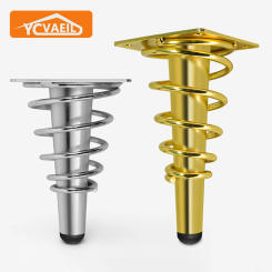 4pcs Sofa Feet Metal Furniture Legs for Replacement Bed Tv Stand Bathroom Cabinet Coffee Table Foot Tapered Feet 15/20cm