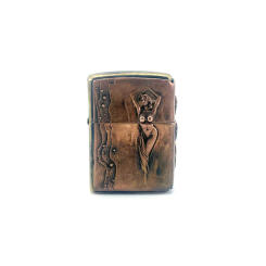 EDC Outdoor Fire Starter Tool Handcrafed Brass Oil Lighter Case Storage Copper Classial New Arrival Handmade Stylish Gift