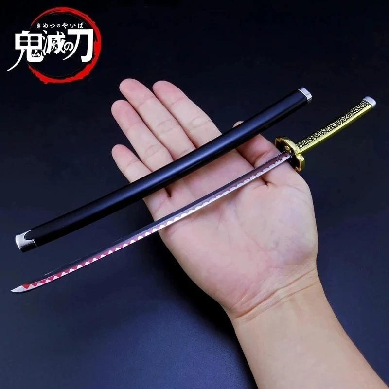 Description Picture 4 of itemKimetsu No Yaiba Sword Weapon Demon Slayer Satoman Tanjiro Cosplay Sword Anime Ninja Knife Wood 25cm Katana Prop