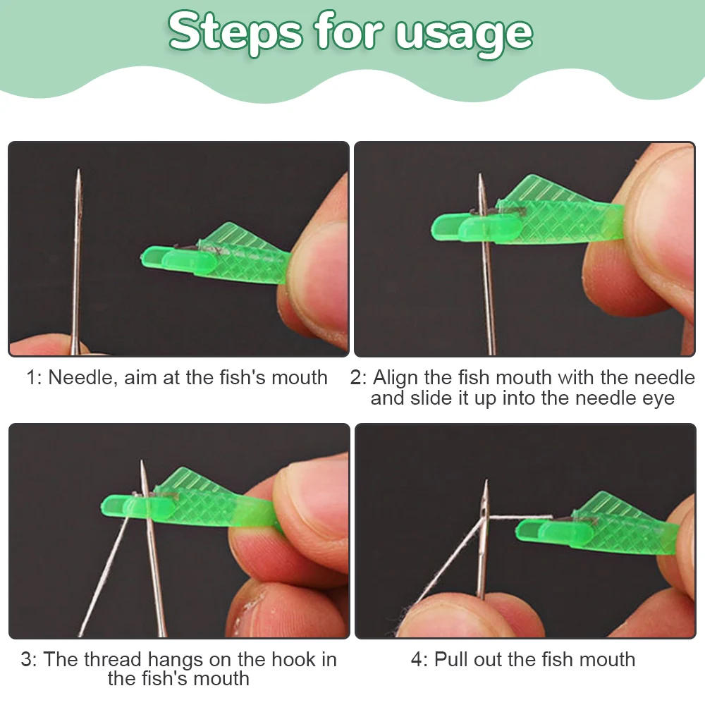 Description Picture 6 of itemMini Sewing Machine Needle Threader With Hook Plastic Needle Insertion Tool Elderly Quick Automatic Changer Craft Accessories