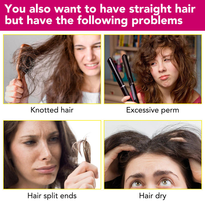 Description Picture 4 of itemProtein Correcting Hair Straightener Cream Silk & Gloss Fast Smoothing Nourishing Keratin Repair Damaged Improving Frizz Hair