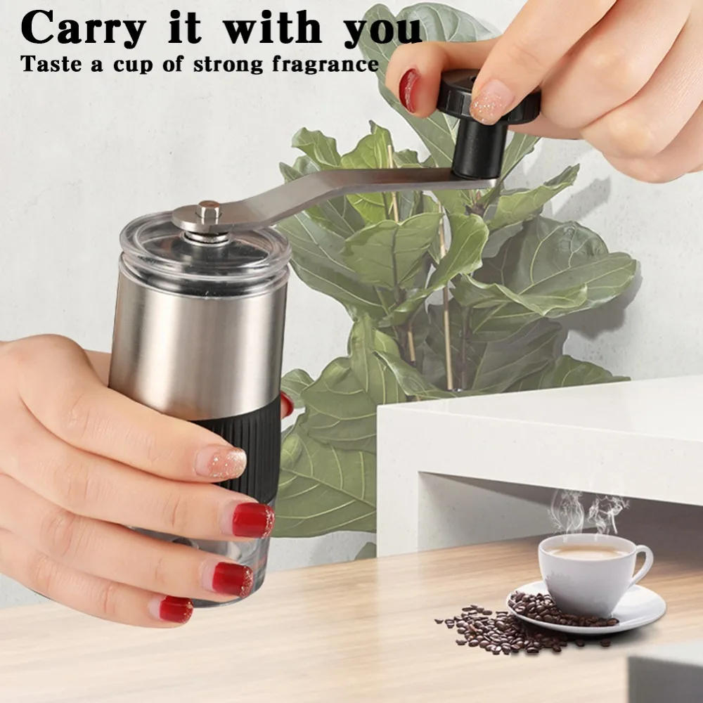 Description Picture 3 of itemMini Manual Coffee Grinder Portable Mill Pepper Grinder Ceramic Core Removable Washable for Outdoor Italian Coffee Machine
