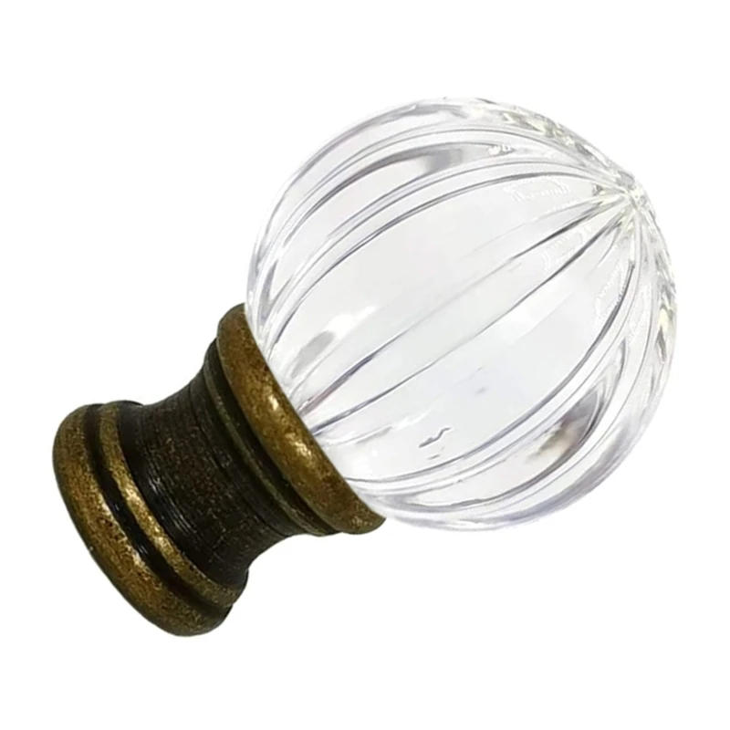 Description Picture 5 of itemGlass Lamp Finials Brass Caps Lamp Finial Knobs Light Cresting Light Accessories