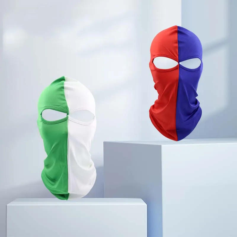 Description Picture 3 of itemFashion Patchwork Balaclava Men Women Headwear Beanie Cap Outdoor Hiking Camping Scarf Motorcycle Helmet Neck Warmer Hooded Hat