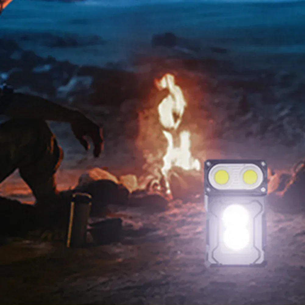 Description Picture 6 of itemSuper Bright Flashlight Portable Hat Clip Rotatable Torch USBC Rechargeable Outdoor Waterproof Camping Light Emergency Work Lamp