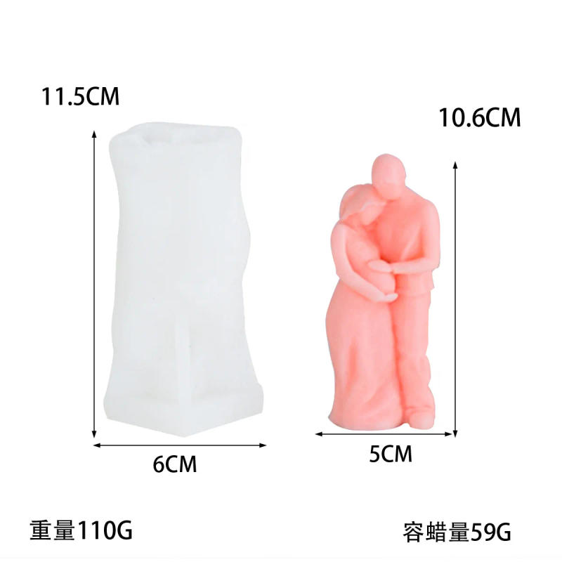 Description Picture 6 of itemMen and Women Silicone Candle Mold Aromatherapy Soap Mold for Candle Making Kit Diy Flower Handmade Candle Mold