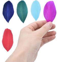 Goose Feathers for Jewelry Making 5-8cm Decoration Geese White Swan Needlework Wedding Handicraft Accessories Diy Craft Supplies