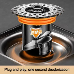 Creative Bathroom Floor Drain Core Removable Hair Strainer Useful Shower Drain Plug Sewer Floor Core Drain Fast Drainage
