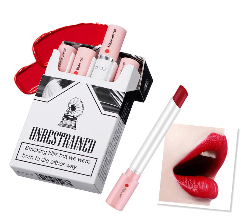 Description Picture 6 of item4 Colors Makeup Lipstick Cosmetics Lipstick Set Lip Tint Lip Gloss Waterproof Maquillaje Matte Long Lasting Make Up Pomade Kits