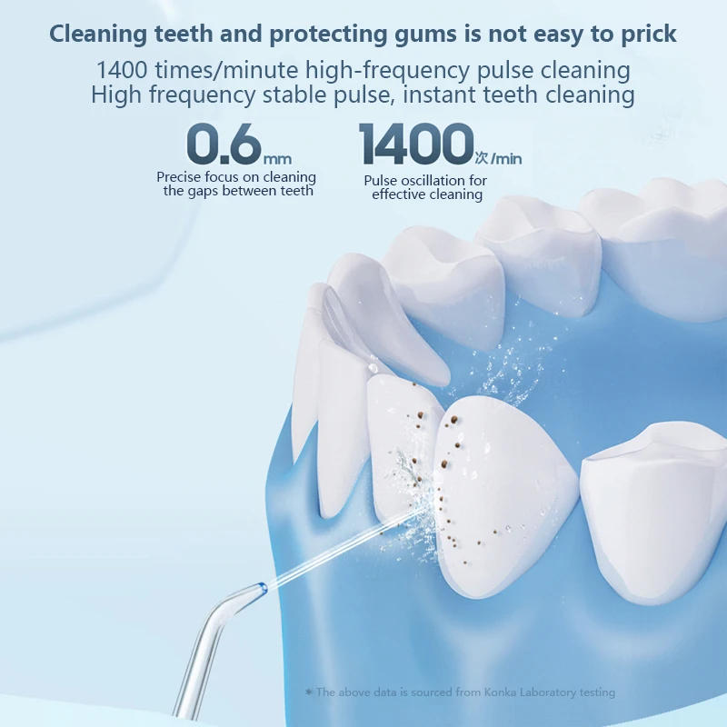 Description Picture 6 of itemPortable Oral Irrigator Water Flosse for Teeth 3 Cleaning Modes Dental Oral Irrigator 300ML Large Water Tank for Traveling